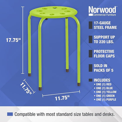 Norwood Commercial Furniture Stacking Stools - Image 3