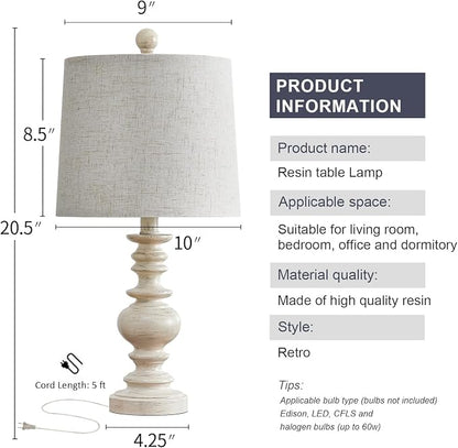 BOBOMOMO Tradition 20.5" Rustic Table Lamp Set of 2 - Image 9