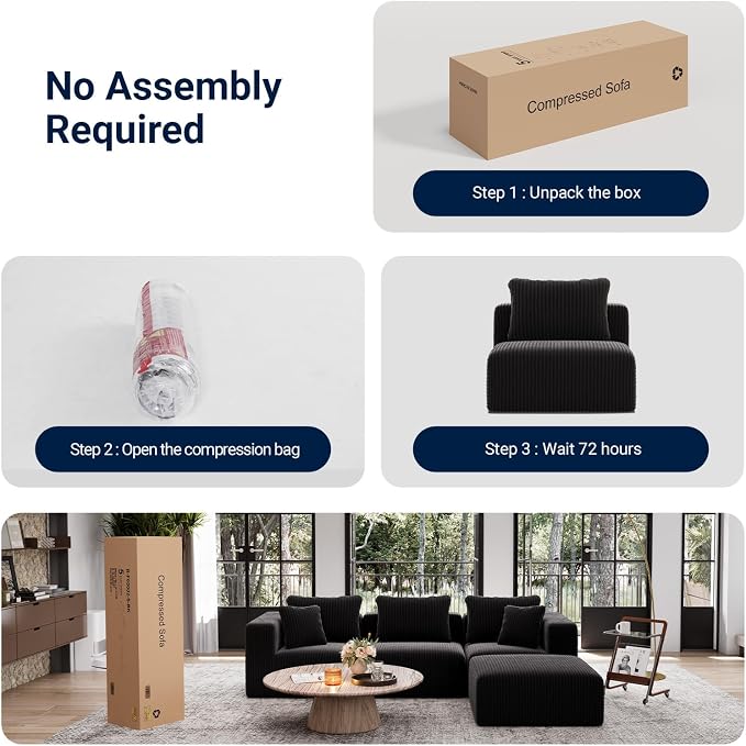 Avenco 71” 2-Seater Modular Loveseat Sofa Couch, Individually Wrapped Coil - Image 5