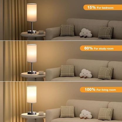 Fenmzee Grey Nightstand Bedroom Lamp - Image 5