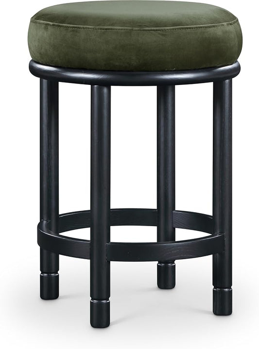 Meridian Furniture 977Green-C Monette Collection Art Deco Counter Stool by MeridianFurniture