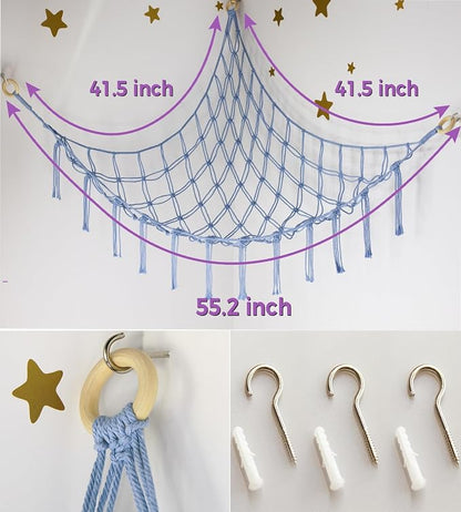 mirolam Stuffed Animal Storage Hammock Large Toy Hammock Net - Image 5