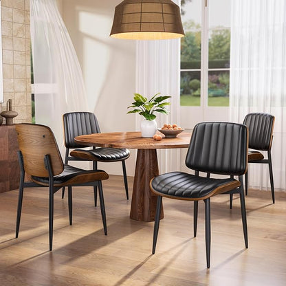YaFiti Dining Chairs Set of 8, Mid Century Modern Dining Room Kitchen Chairs - Image 4