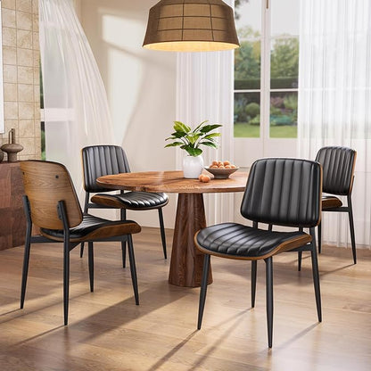 YaFiti Dining Chairs Set of 2, Mid Century Modern Dining Room Kitchen Chairs - Image 3