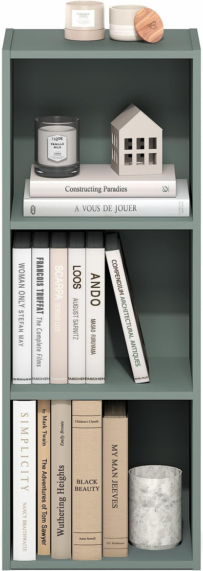 Furinno LUDER Book Shelf, 3-Cube Bookshelf, Bookcase - Image 5