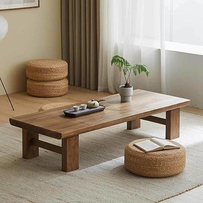 Zen Style Solid Wood Coffee Table - Image 4