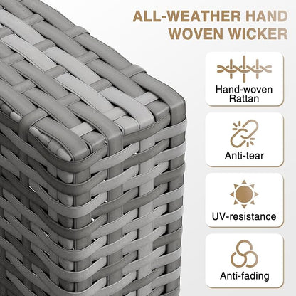 Aoxun Patio Furniture Sets, 8-Piece Outdoor Patio Furniture - Image 5