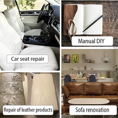 Leather Repair Patch Kit Burgundy 4 x 60 inch Leather Repair Tape Self Adhesive - Image 6