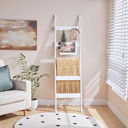 HOOBRO Blanket Ladder, 5-Tier Towel Rack - Image 4