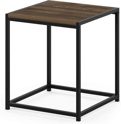 FURINNO Camnus Modern Living End Table, Columbia Walnut, 15.75 in x 15.75 in x - Image 5