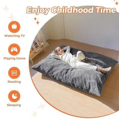 MAXYOYO 3 in 1 Kids Bean Bag Chair Couch, Convertible Chair Folds from Bean Bag - Image 8