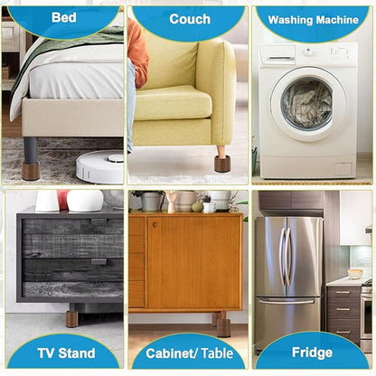 Bed Risers 1 inch, 2 inch, 3 inch, 4 inch Heavy Duty, Adjustable Furniture Riser - Image 6