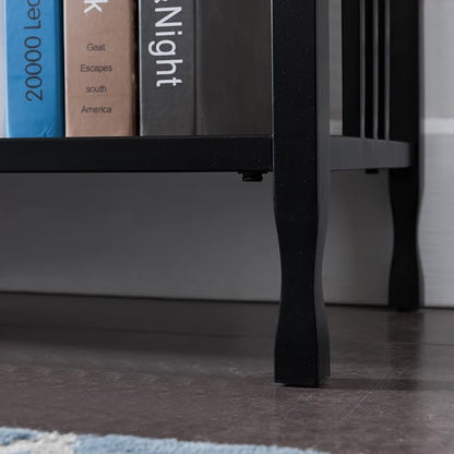 Leick Home 11233 Ironcraft Rustic Two Drawer Hall Console Sofa Table - Image 11