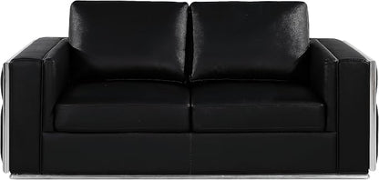 Blackjack Furniture Catania Modern Top Grain Italian Leather Sofa Set by BlackjackFurniture