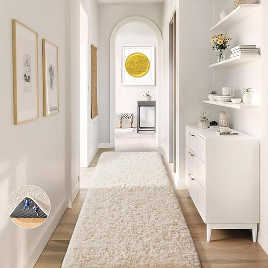 Ophanie Runner Rug for Hallway, 2x7 Washable Non-Slip Fluffy Soft Bedside Rugs by Ophanie