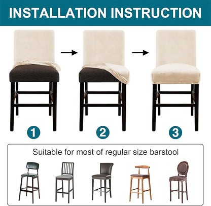 Turquoize Bar Stool Covers 4 Pack Bar Stool Covers - Image 5