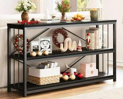 LVB Black Console Table, Modern Entryway Table by LVB