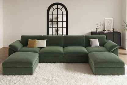EASE MOOSE Oversized Sectional Modular Sofa, Large U Shape Sectional Couch Wide - Image 3