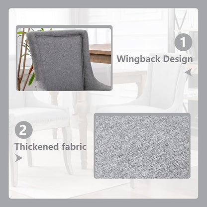Modern Dining Chairs Set of 2, High Back Dining Chairs Side Chairs - Image 5