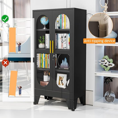 PAOFIN 47" H Locking Display Cabinet - Image 6