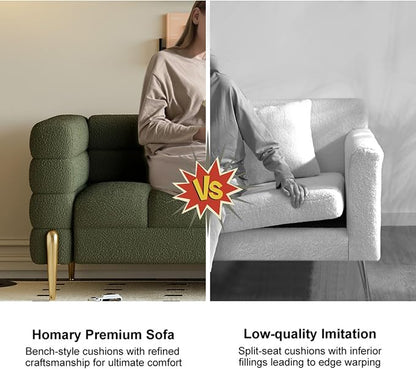 homary Boucle Sofa 79”, Modern 3 Seater Couch - Image 6