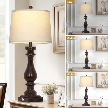 Cinkeda 29" Tall Farmhouse Table Lamp - Image 4