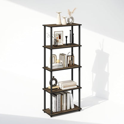 Furinno Turn-N-Tube Book Shelf, 5-Tier Bookshelf, Bookcase by Furinno-FitsYourSpaceFitsYourBudget