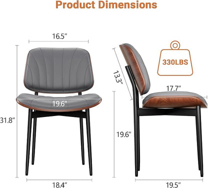 YaFiti Dining Chairs Set of 8, Dining Room and Kitchen Chairs, Mid Century - Image 2