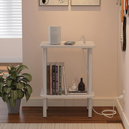 Apicizon 2 Tier End Table Set of 2, Small Side Table - Image 8