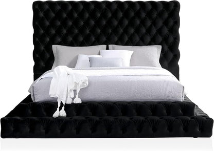 Furniture of America Sable Fabric Upholstered Step Up Queen-Size Platform Bed - Image 9