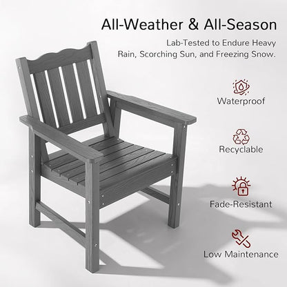 Stoog All-Weather Outdoor & Garden Chair, Patio Dining Chairs - Image 5