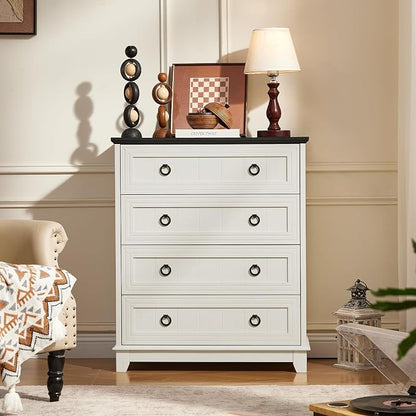 Joaxswe Farmhouse 4 Drawer Dresser - Image 7