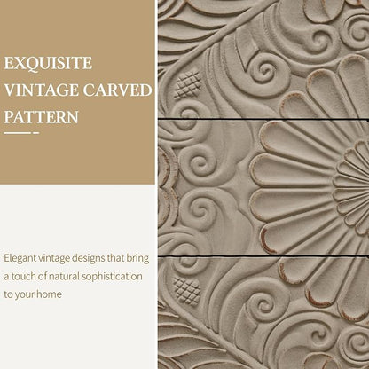 31.5" Carved 3-Drawer Cabinet - Image 3