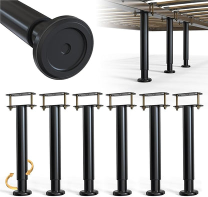 Adjustable Height Bed Frame Support Leg, Metal Bed Frame Support Legs by YUEYIN