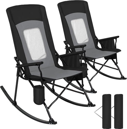 Romswi 2 Pack Rocking Camping Chair by Romswi