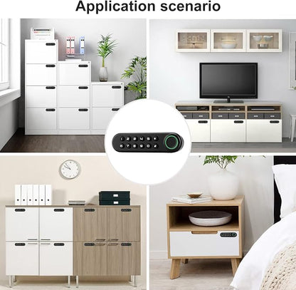 Fingerprint Cabinet Lock, Smart Biometric Password Lock - Image 6