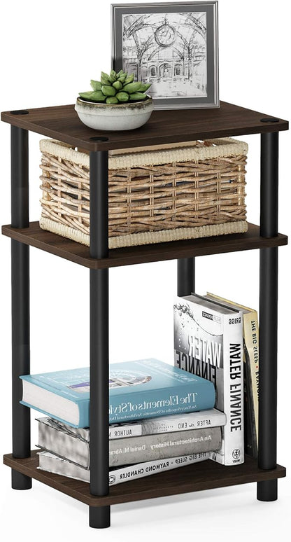 Furinno JUST Side Table, 3-Tier End Table, Open Shelves Night Stand, Bedside by Furinno-FitsYourSpaceFitsYourBudget