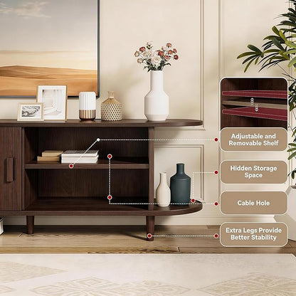 65" Mid Century Modern TV Stand - Image 6