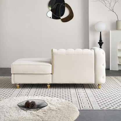 66.9" W Velvet Chaise Lounger - Image 3
