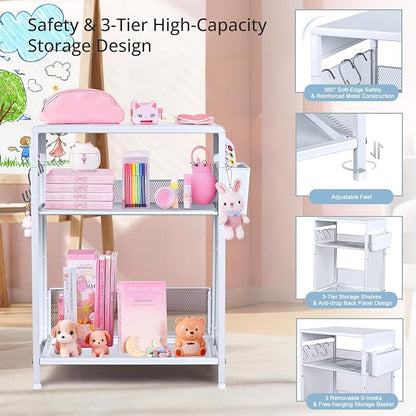 ECOLOVI Kids Nightstand 19in High - Image 7