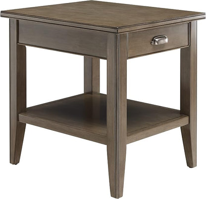 Leick Home Laurent End Table, Solid Wood, - Image 5