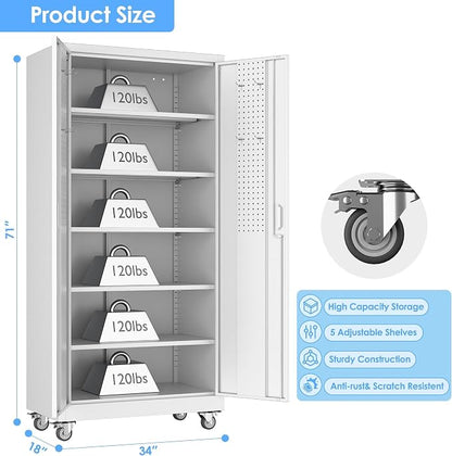 SUXXAN Metal Garage Storage Cabinet - Image 3