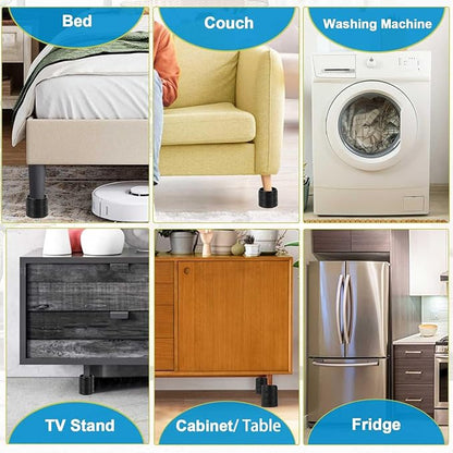 Bed Risers 1 inch, 2 inch, 3 inch, 4 inch Heavy Duty, Adjustable Furniture Riser - Image 6