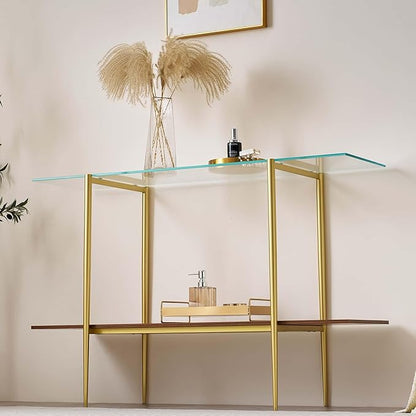 LumFurn Extra Large Glass Console Table - Image 4