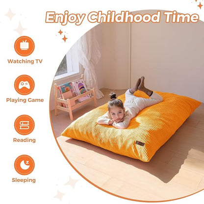 MAXYOYO 3 in 1 Kids Bean Bag Chair Couch, Convertible Chair Folds from Bean Bag - Image 4