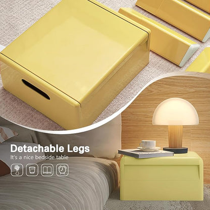 Nightstand Bedside Table with Storage Space, Dorm and Small Spaces, Easy - Image 7