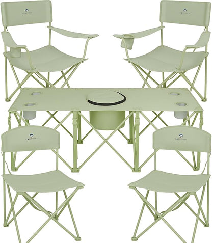 Camping Chair Set of 3, Outdoor Folding Camping Chairs by CAMPHILL