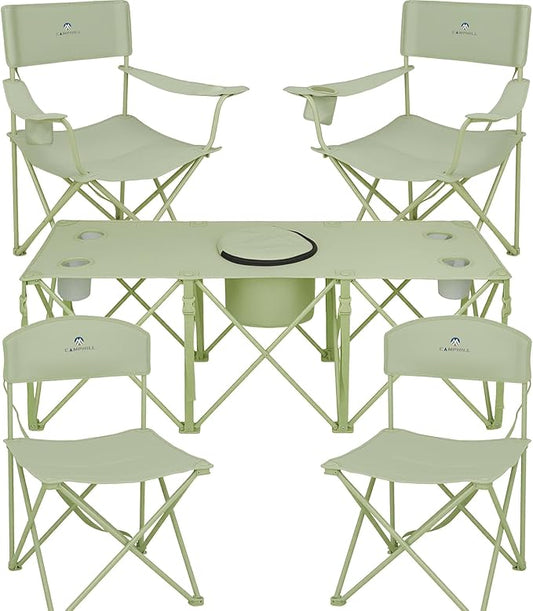 Camping Chair Set of 3, Outdoor Folding Camping Chairs by CAMPHILL