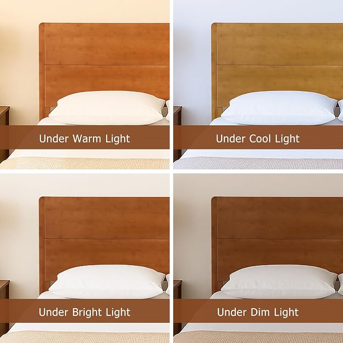 Merax Full Size Bamboo Platform Bed, Mid-Century Modern Bed Frame - Image 7