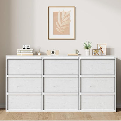 Garvee 9 Dresser for Bedroom, 58.7" Wide Dresser, Freestanding Horizontal Drawer - Image 3